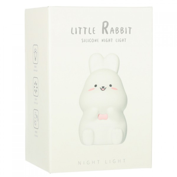 Силиконовый ночник RABBIT KX4113-ДЛЯ МАЛЫШЕЙ (~0-5 лет)-bebis.lv