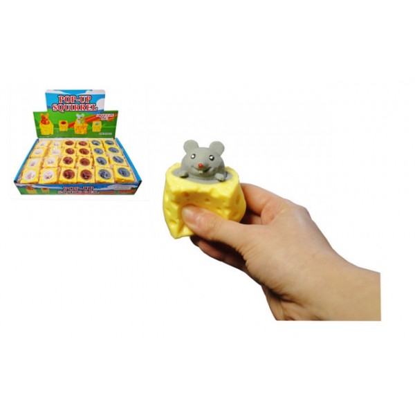 Игрушка-антистресс МЫШКА В СЫРЕ U1054-Игрушки-bebis.lv