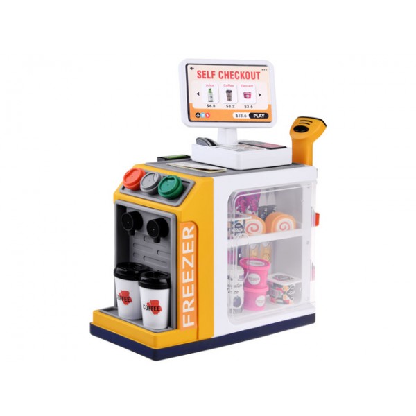 Mini-supermarkets ar kafijas aparātu ZA4637-Rotaļlietas-bebis.lv