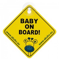 Brīdinājuma zīme BABY ON BOARD A0645