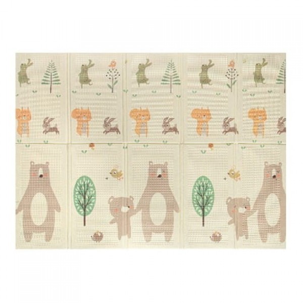 Saliekams izglītojošs paklājiņš SMALL BEAR 150x200 cm BL124-MAZUĻIEM (~0-5 gadi)-bebis.lv