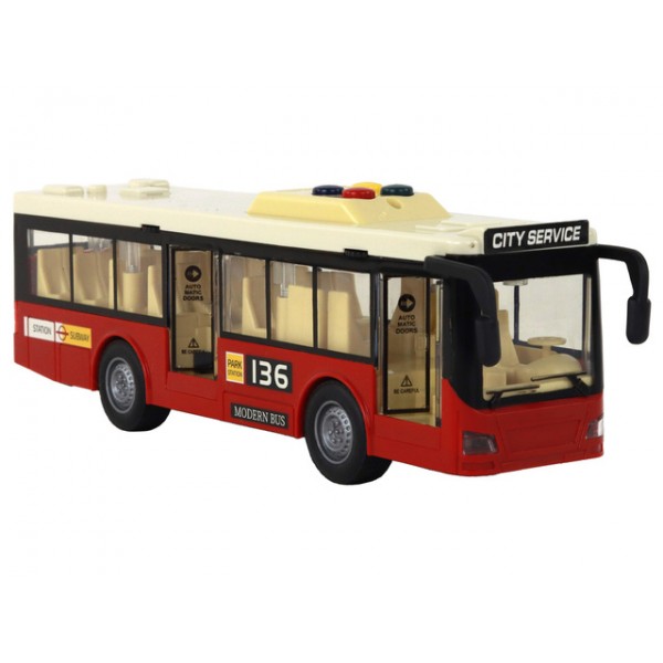 Autobuss 28 cm, ar piedziņu (skaņa, gaisma) 56187 Autobuss 28 cm, ar piedziņu (skaņa, gaisma) 56187-Rotaļlietas-bebis.lv