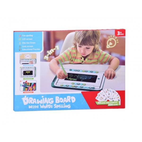 Izglītojoša LCD planšete 3-in-1 ar piederumiem TA0113 Izglītojoša LCD planšete 3-in-1 ar piederumiem TA0113-Rotaļlietas-bebis.lv