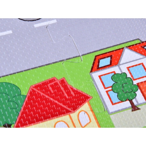 Paklājiņš-puzle STREET 120x120 cm ZA2510 Paklājiņš-puzle STREET 120x120 cm ZA2510-MAZUĻIEM (~0-5 gadi)-bebis.lv