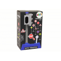 Ceļa zīmju komplekts ar gaismām,skaņām 23 cm 58422