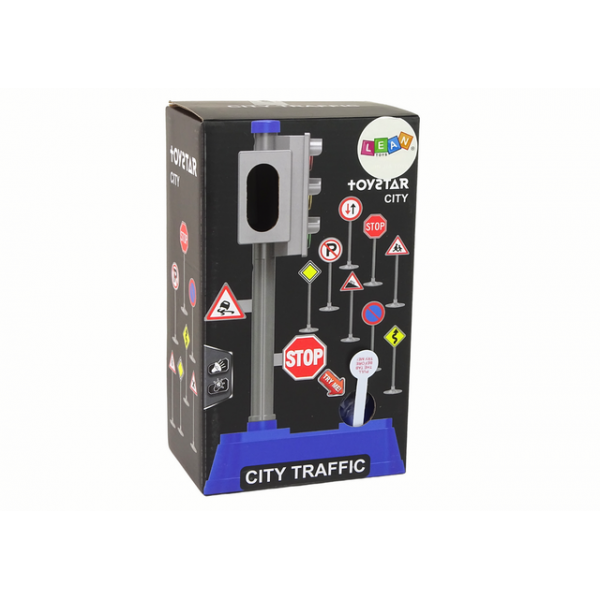 Ceļa zīmju komplekts ar gaismām,skaņām 23 cm 58422-Rotaļlietas-bebis.lv