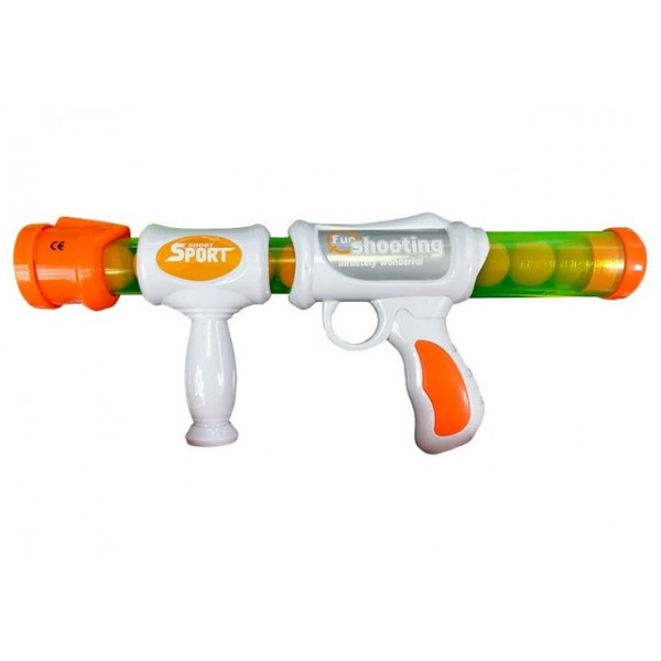 Šautene ar mīstām lodēm un konteineriem-mērķiem 80632-Rotaļlietas-bebis.lv