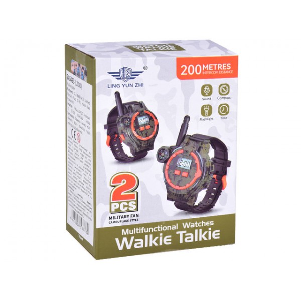 Рация-часы WALKIE TALKIE 200м ZA5463 Рация-часы WALKIE TALKIE 200м ZA5463-Игрушки-bebis.lv