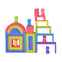 Набор деревянных кубиков Montessori ZA5859