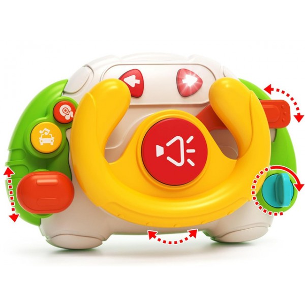 Interaktīvā stūre ZA5189 yellow Interaktīvā stūre ZA5189 yellow-MAZUĻIEM (~0-5 gadi)-bebis.lv