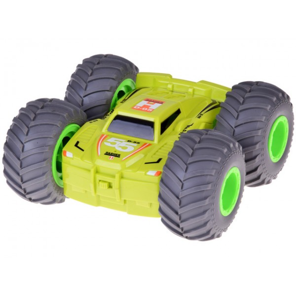 Triku auto ar pulti STUNT CAR pirouette RC06038 green-Rotaļlietas-bebis.lv