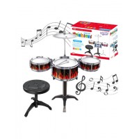 Educational Percussion for Children 3 Drums 1 Cymbal + Stool, 55082