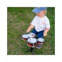 Educational Percussion for Children 3 Drums 1 Cymbal + Stool, 55082