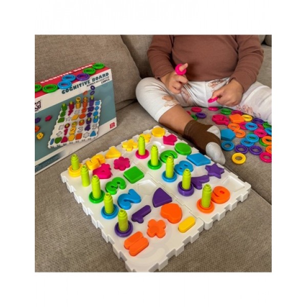 Montessori Puzzle Sorter Brain Training Numbers, Fugures 139 pcs-Rotaļlietas-bebis.lv