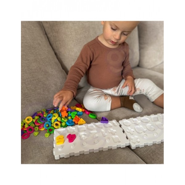 Montessori Puzzle Sorter Brain Training Numbers, Fugures 139 pcs-Rotaļlietas-bebis.lv
