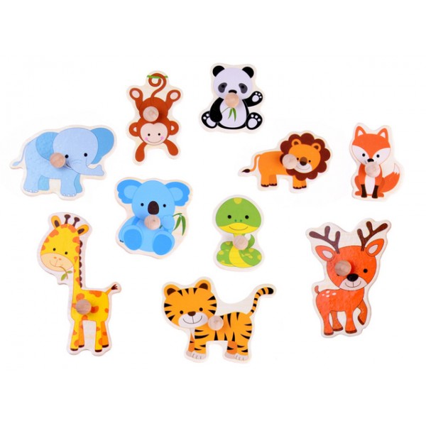 Деревянныц пазл ANIMALS ZA4721 Деревянныц пазл ANIMALS ZA4721-Игрушки-bebis.lv