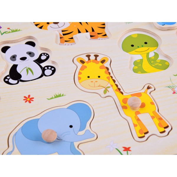 Деревянныц пазл ANIMALS ZA4721 Деревянныц пазл ANIMALS ZA4721-Игрушки-bebis.lv