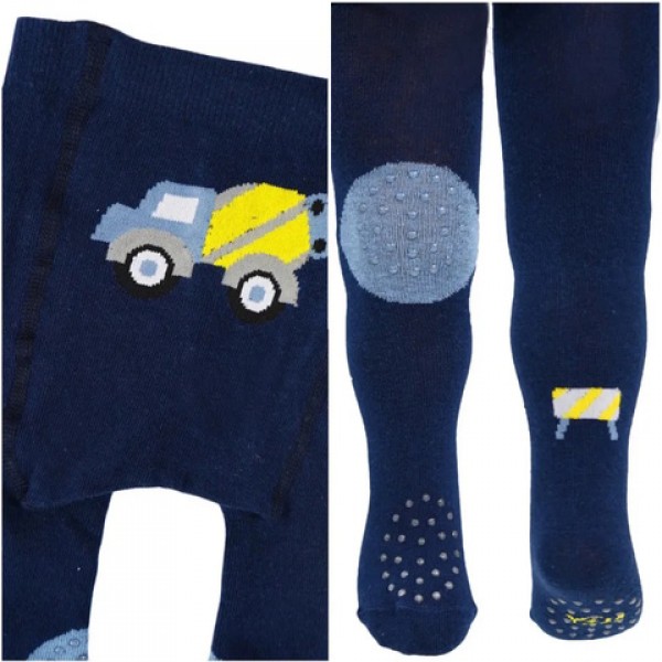 Zeķubikses rāpošanai 68/74 RAB-0025 navy blue truck-zeķes,zeķubikses,legingi-bebis.lv