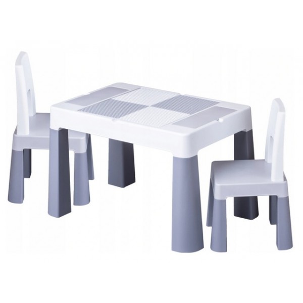 Galdiņš+ 2 krēsliņi MULTIFUN grey MF-006-106-Bērnu mēbeles-bebis.lv