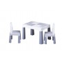 Столик+2 стула MULTIFUN grey MF-006-106-Детская мебель-bebis.lv