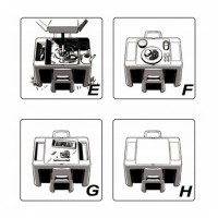 Galdiņš+2 krēsliņi TEGGI MULTIFUN turquoise/navy/grey TI-011-173