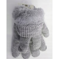 Cimdiņi 5P FUR RED-0104 BOY