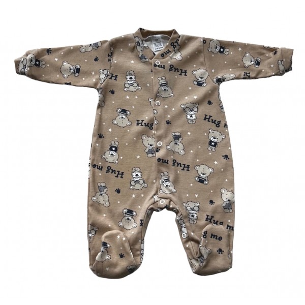 Rompers Brown Teddy 62 cm 600-Bērnu apģērbi-bebis.lv