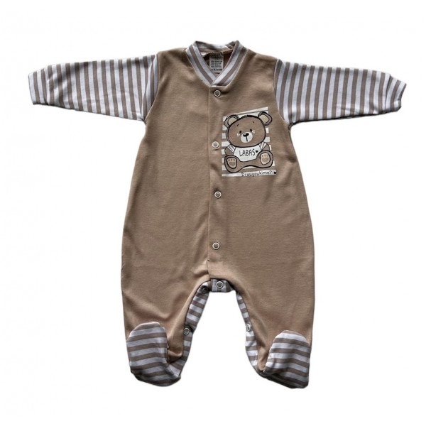 Rompers SWEET BABY brown 56-74 cm 0421-Bērnu apģērbi-bebis.lv