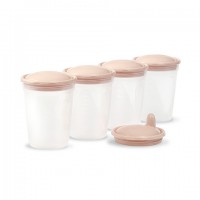 Konteineri ēdiena/piena uzglabāšanai (4 gab.) 1028/01