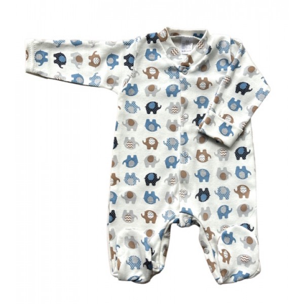 Rompers ar cimdiņu Elephant 50-56 cm (276)-Bērnu apģērbi-bebis.lv
