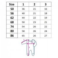 Overall Little BEAR pink 56 cm 54040