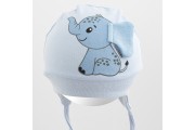 Cepurīte Happy ELEPHANT blue 56/62 cm (38/40)