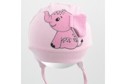 Cepurīte Happy ELEPHANT pink 56/62 cm (38/40) 56458