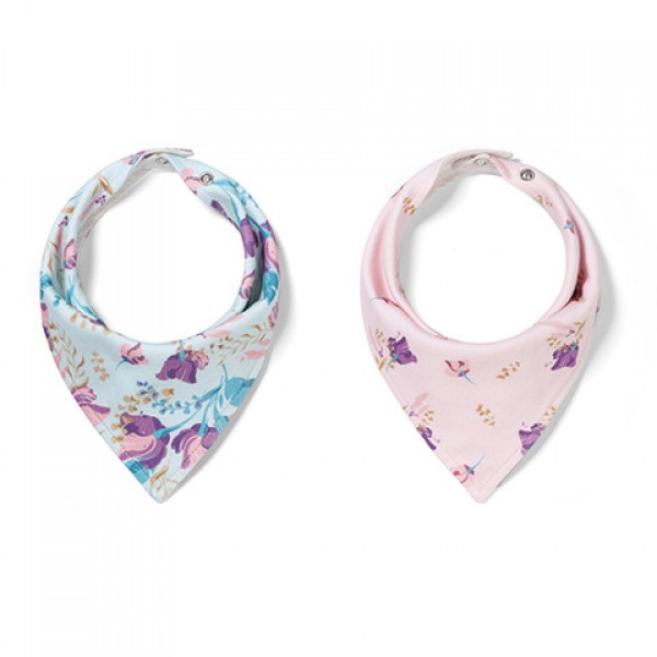 Priekšautiņu-lakatiņu komplekts FLORAL (2 gab.) BabyOno 879/16-Bērna barošana-bebis.lv