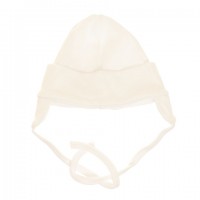 Cepurīte ar "ausīm" WHITE (40/62 cm) V4578