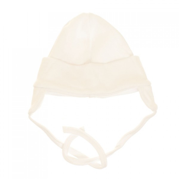 Cepurīte ar "ausīm" WHITE (40/62 cm) V4578-Bērnu apģērbi-bebis.lv
