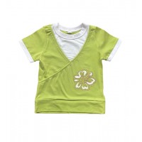 Блуза для девочки FLOWER STB16 green (134,140)