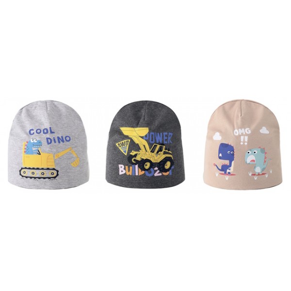 Шапка двухслойная COOL DINO 48-50 cm, CDS-015-Детская одежда-bebis.lv