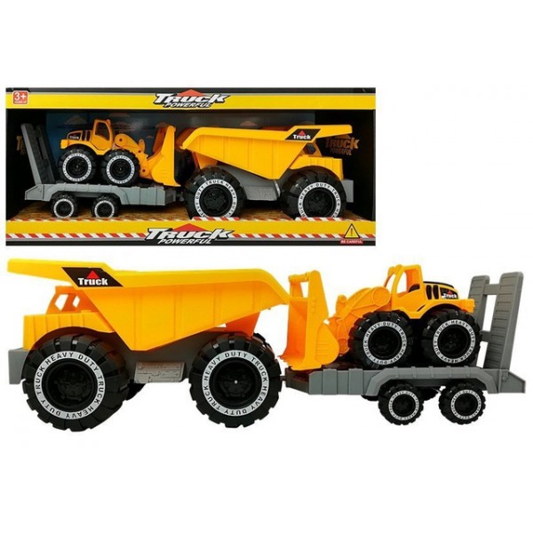Kravas mašīna ar buldozeru 49 cm 89123 Kravas mašīna ar buldozeru 49 cm 89123-Rotaļlietas-bebis.lv