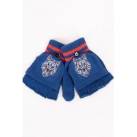 Cimdiņi 5P ar "kapucīti" MITTENS R-126 blue (14)