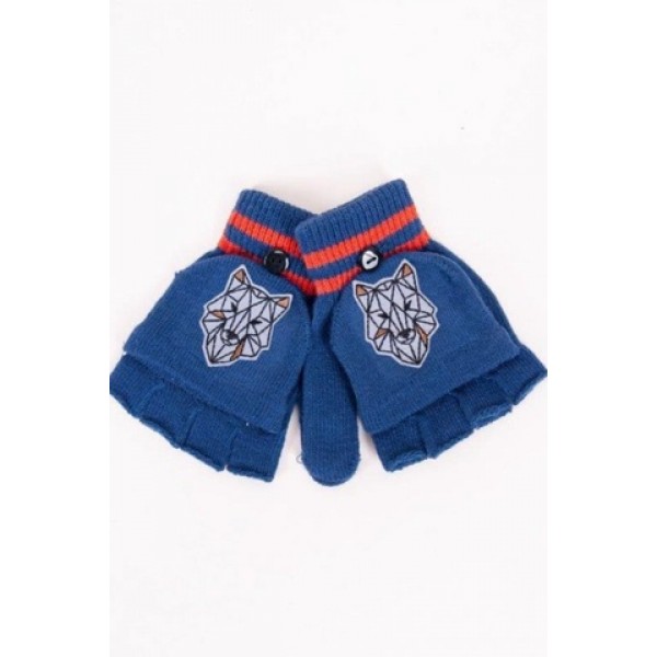 Cimdiņi 5P ar "kapucīti" MITTENS R-126 blue (14) Cimdiņi 5P ar "kapucīti" MITTENS R-126 blue (14)-Bērnu apģērbi-bebis.lv
