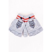 Cimdiņi 5P ar "kapucīti" MITTENS R-126 grey (14)