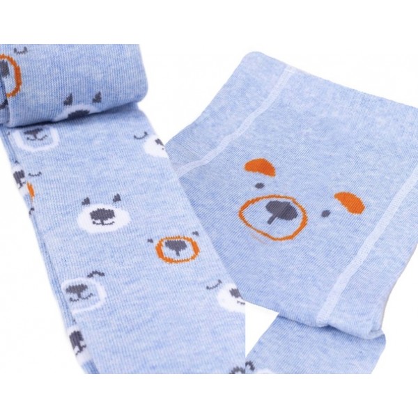 Колготки 68-74 cm RAB-0003 blue bear-носки, колготки, легинсы-bebis.lv