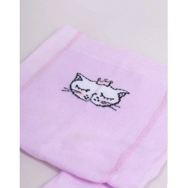 Zeķubikses 80-86 cm RAB-0003 violet cat-zeķes,zeķubikses,legingi-bebis.lv