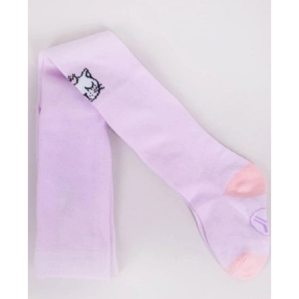 Zeķubikses 80-86 cm RAB-0003 violet cat-zeķes,zeķubikses,legingi-bebis.lv