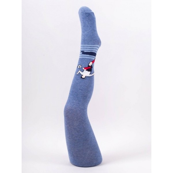 Zeķubikses 104/110 cm RAB-0003 blue football-zeķes,zeķubikses,legingi-bebis.lv