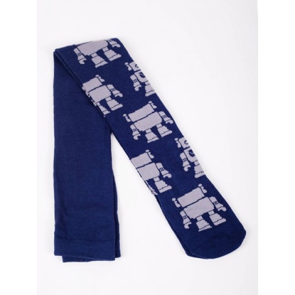 Zeķubikses 104/110 cm RAB-0003 dark blue robot Zeķubikses 104/110 cm RAB-0003 dark blue robot-zeķes,zeķubikses,legingi-bebis.lv