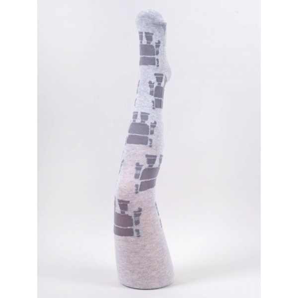 Zeķubikses 104/110 cm RAB-0003 grey robot-zeķes,zeķubikses,legingi-bebis.lv