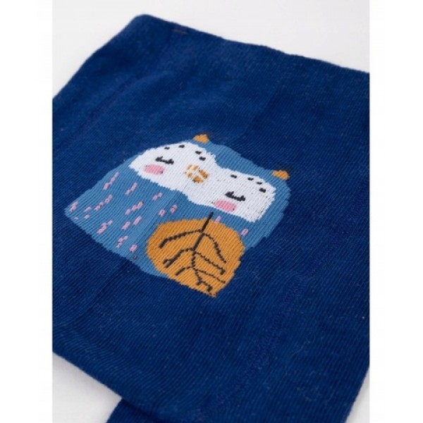 Zeķubikses 92/98 cm RAB-0004 blue owl-zeķes,zeķubikses,legingi-bebis.lv