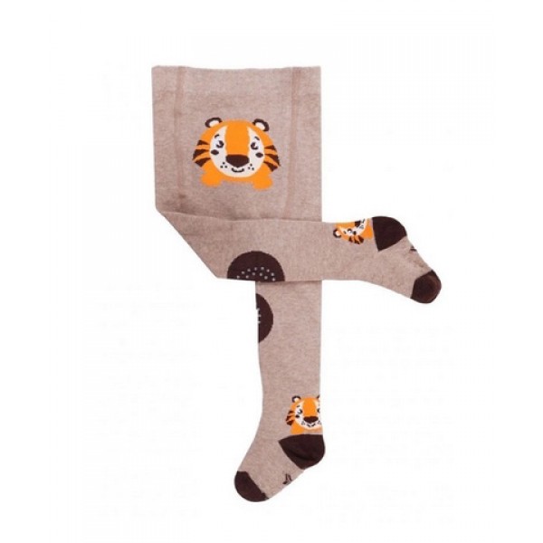 Колготки для ползания 86/92 cm RAB0025 beige tiger-носки, колготки, легинсы-bebis.lv